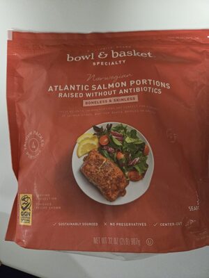 Specialty, Atlantic Norwegian Salmon Portions, Atlantic