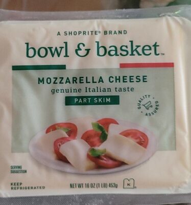 Mozzarella Part-Skim Cheese, Mozzarella