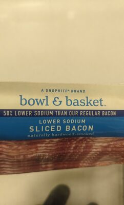 Hardwood-Smoked Lower Sodium Sliced Bacon, Hardwood-Smoked