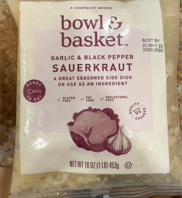 Garlic & Black Pepper Sauerkraut, Garlic & Black Pepper