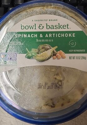 Spinach & Artichoke Hummus, Spinach & Artichoke