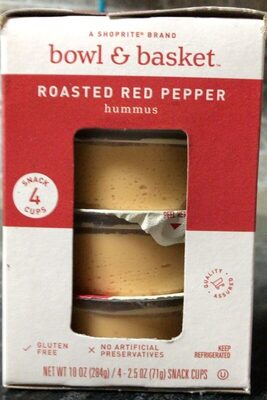 Roasted Red Pepper Hummus, Roasted Red Pepper