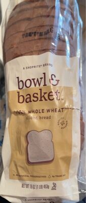 100% Whole Wheat Sliced Bread, 100% Whole Wheat