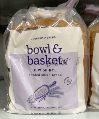 Jewish Rye Seeded Sliced Bread, Jewish Rye Seeded