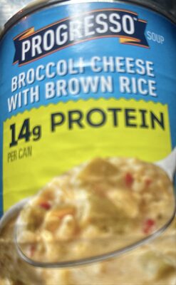 Progresso Broccoli Cheese with Brown Rice Soup