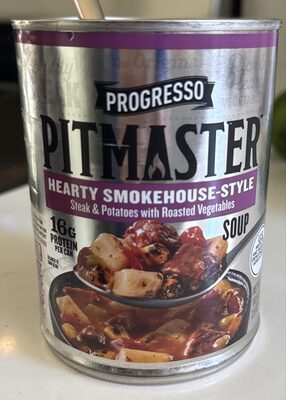 Progresso Pitmaster Hearty Smokehouse - Style Steak & Potatoes with Roasted Vegetables Soup