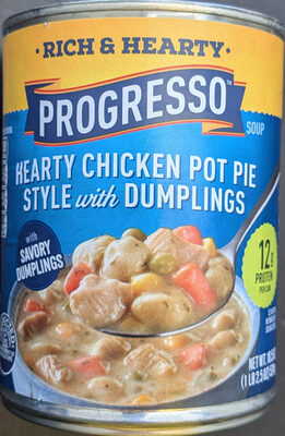 Progresso Rich & Hearty Chicken Pot Pie Style with Dumplings Soup