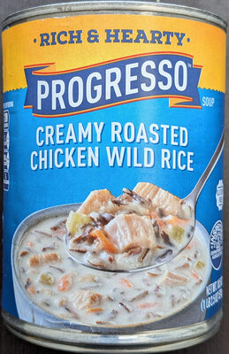Progresso Rich & Hearty Creamy Roasted Chicken Wild Rice Gluten-Free Canned Soup
