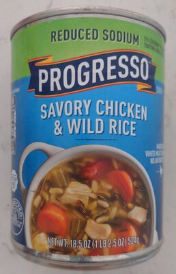 Progresso Reduced Sodium Savory Chicken & Wild Rice Soup