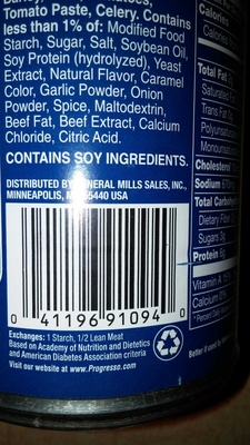 Progresso Traditional Beef Barley Soup