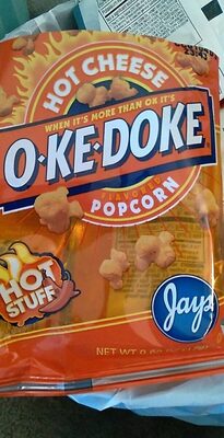 O-ke-Doke Popcorn, Hot Cheese Popcorn, 0.625 Oz Bag