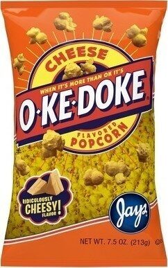 O-Ke-Doke Popcorn, Cheese Popcorn, 7.5 Oz Bag