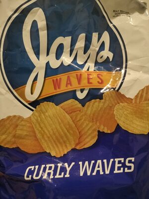Jays Curly Waves Potato Chips, 8 Oz Bag