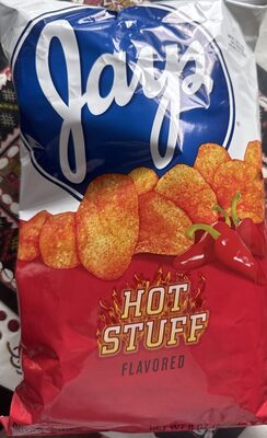 Jays Hot Stuff Flavored Potato Chips, 8 Oz Bag