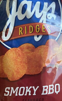 Jays Ridges Smoky BBQ Flavored Potato Chips, 8 Oz Bag