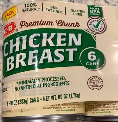 Premium Chunk Chicken Breast In Water, Premium Chunk In Water