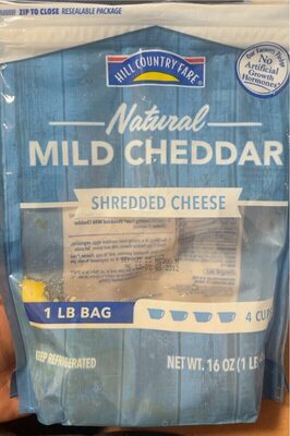 Cheddar Shredded Natural Cheese, Cheddar