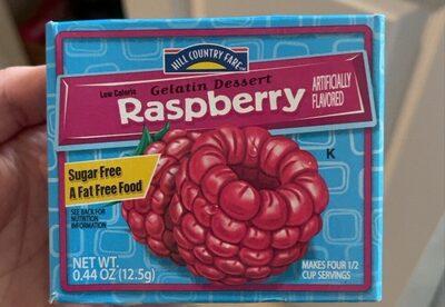 Raspberry Low Calorie Gelatin Dessert, Raspberry