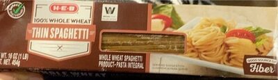 100% Whole Wheat Product, Thin Spaghetti