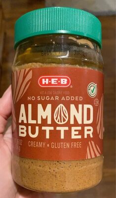 No Sugar Added Almond Butter, No Sugar Added