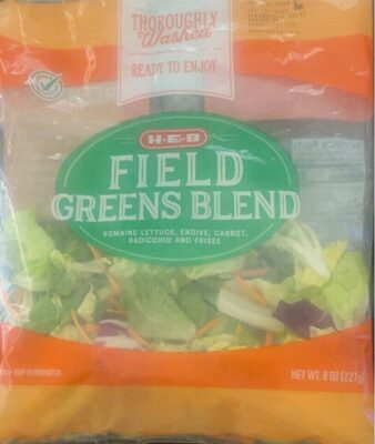 Field Romaine Lettuce, Endive, Carrot, Radicchio And Frisee Greens Blend, Field