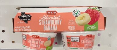 Strawberry Banana Blended Low Fat Yogurt, Strawberry Banana