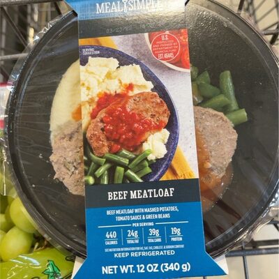 Beef Meatloaf Classic Recipe Beef Meatloaf With Mashed Potatoes, Tomato Sauce & Green Beans, Beef Meatloaf