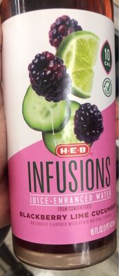Blackberry Lime Cucumber Infusions Juice-Enhanced Water, Blackberry Lime Cucumber