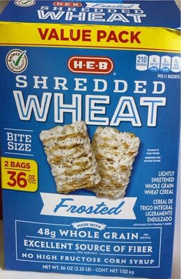 Frosted Lightly Sweetened Whole Grain Shredded Wheat Cereal, Frosted
