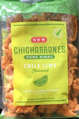 Chile Lime Chicharrones Pork Rinds, Chile Lime