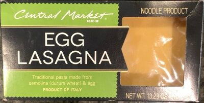 Noodle Product, Egg Lasagna
