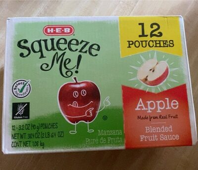 Apple Squeeze Me! Blended Fruit Sauce Pouches, Apple