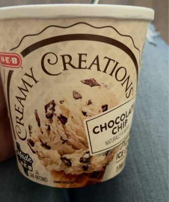 Creamy Creations, Chocolate Chip Premium Ice Cream, Chocolate Chip
