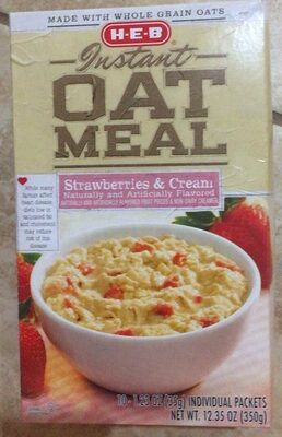 Strawberries & Cream Instant Oatmeal, Strawberries & Cream
