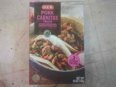 Pork Carnitas Seasoned Shredded Pork Topped With Pico De Gallo Tacos, Pork Carnitas