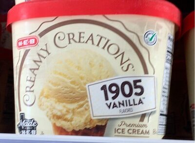 Creamy Creations, 1905 Vanilla Premium Ice Cream, 1905 Vanilla