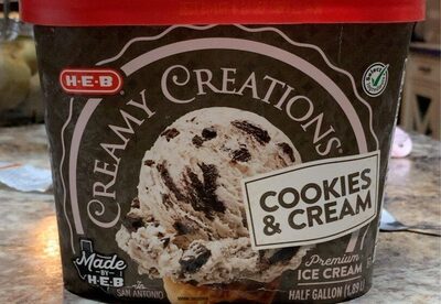 Creamy Creations, Cookies & Cream Premium Ice Cream, Cookies & Cream