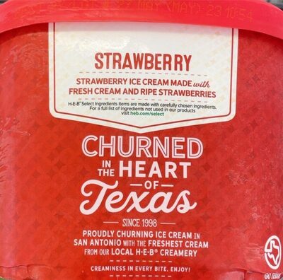 Creamy Creations, Strawberry Premium Ice Cream, Strawberry