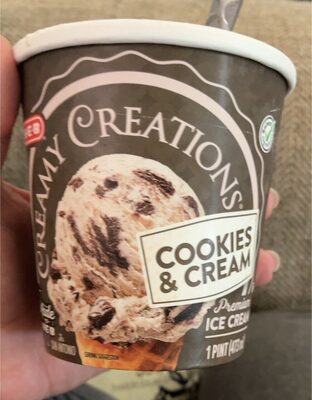 Creamy Creations, Cookies & Cream Premium Ice Cream, Cookies & Cream