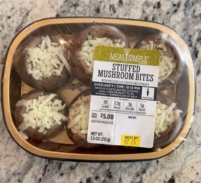 Spinach Mozzarella Stuffed Mushroom Bites, Spinach Mozzarella
