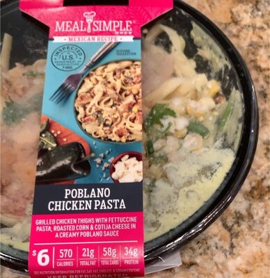 Poblano Chicken Pasta Mexican Recipe Grilled Chicken Thighs With Fettuccine Pasta, Roasted Corn & Cotija Cheese In A Creamy Poblano Sauce, Poblano Chicken Pasta