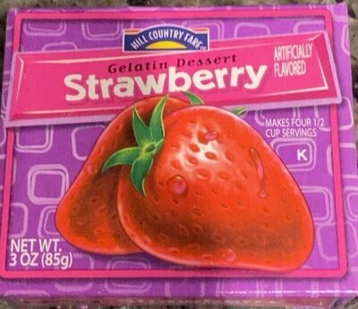 Strawberry Gelatin Dessert, Strawberry