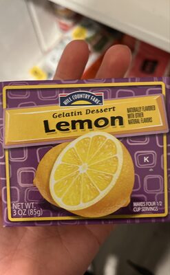 Lemon Gelatin Dessert, Lemon