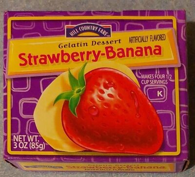 Strawberry-Banana Gelatin Dessert, Strawberry-Banana
