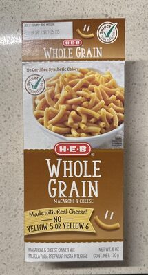 Whole Grain Macaroni & Cheese Dinner Mix, Whole Grain