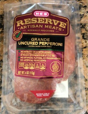 Reserve, Grande Uncured Pepperoni, Grande Uncured