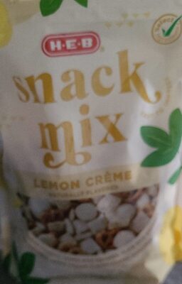 Lemon Creme Shortbread Cookies, Lemon Rice Squares, Plain Rice Squares, Micro Pretzels, Lemon Yogurt Flavor-Coated Marshmallows Snack Mix, Lemon Creme