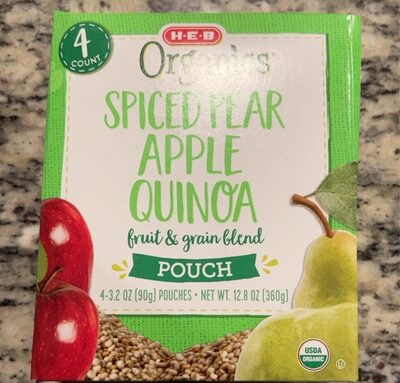 Spiced Pear Apple Quinoa Fruit & Grain Blend Pouch, Spiced Pear Apple Quinoa