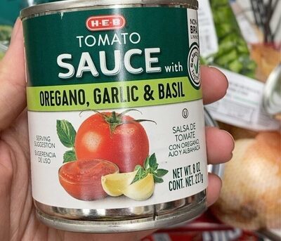 Tomato Sauce With Oregano, Garlic & Basil, Tomato With Oregano, Garlic & Basil