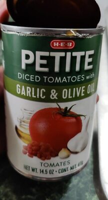 Petite Diced Tomatoes With Garlic & Olive Oil, Garlic & Olive Oil